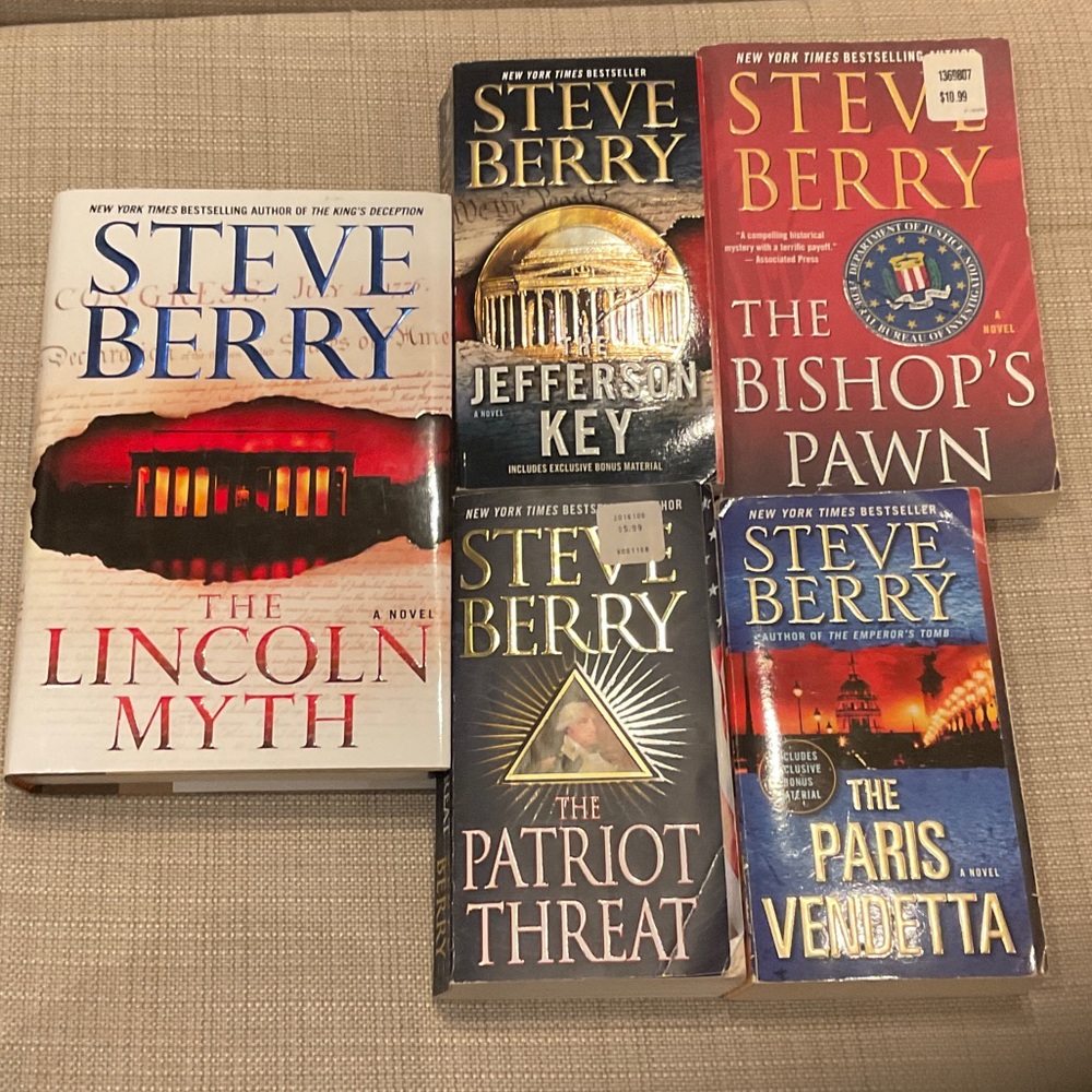 Steve Berry Hardcover & Paperback Book Set